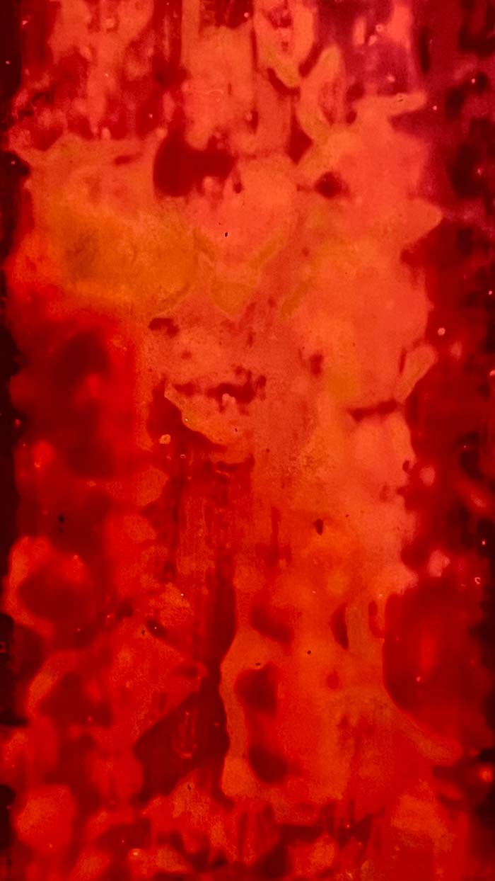 childhood still burning (Detail) -  - Drehpendel, Stahl, lackiert, patiniert, gefirnisst, Schwingungsdurchmesser 43cm, 2025